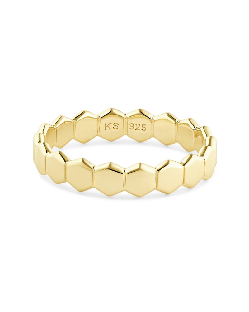 Davis Band Ring in 18k Yellow Gold Vermeil image number 0