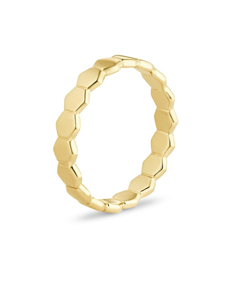 Davis Band Ring in 18k Yellow Gold Vermeil image number 3