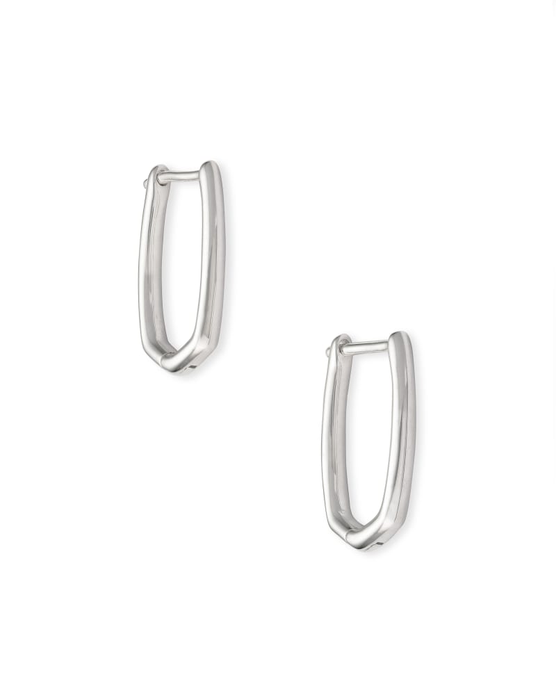 Ellen Huggie Earrings in Sterling Silver image number 3