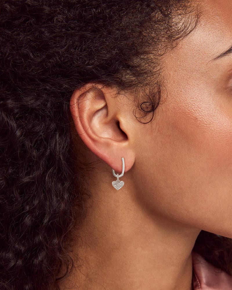 Ellen Huggie Earrings in Sterling Silver image number 2