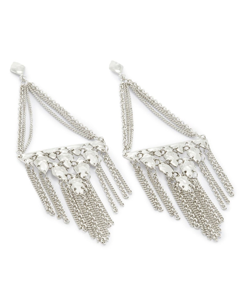 Mandy Statement Earrings in Silver image number 2