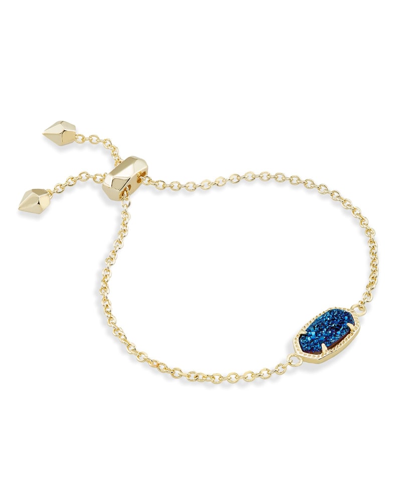Elaina Adjustable Chain Bracelet Blue Drusy | Kendra Scott