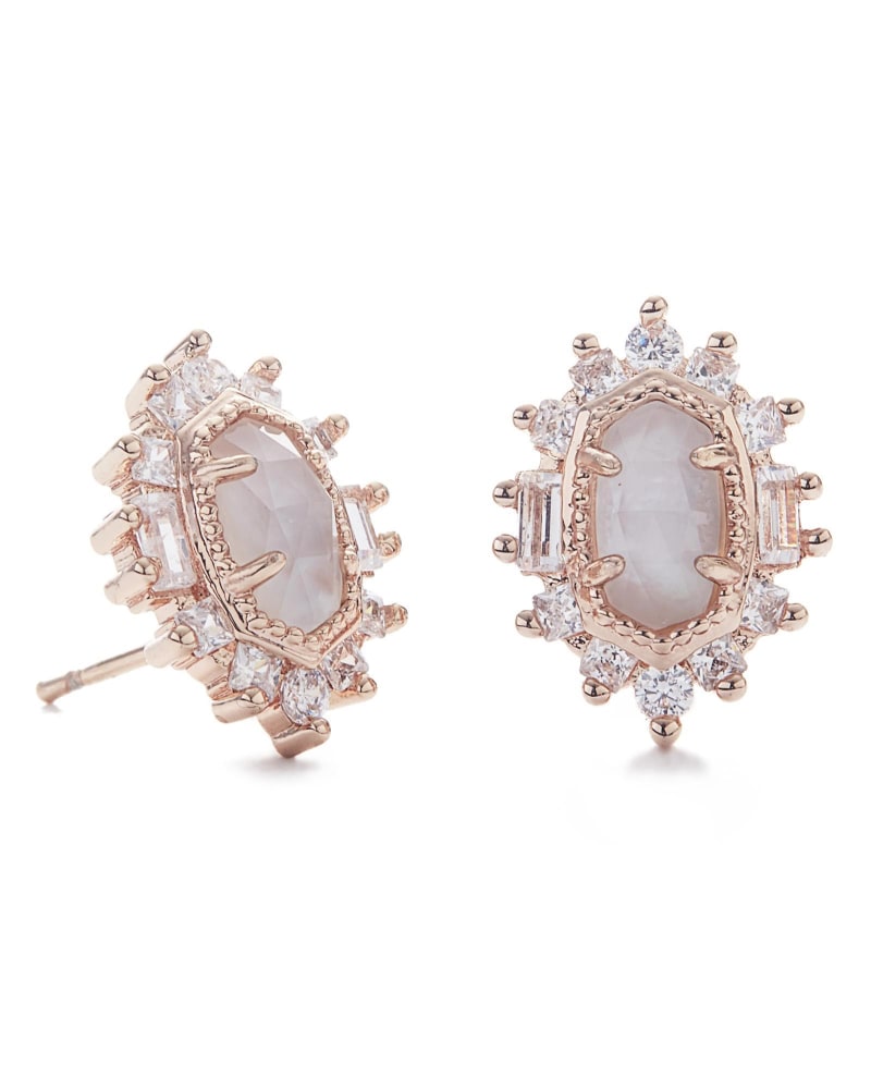 Kaia Stud Earrings in Rose Gold image number 0