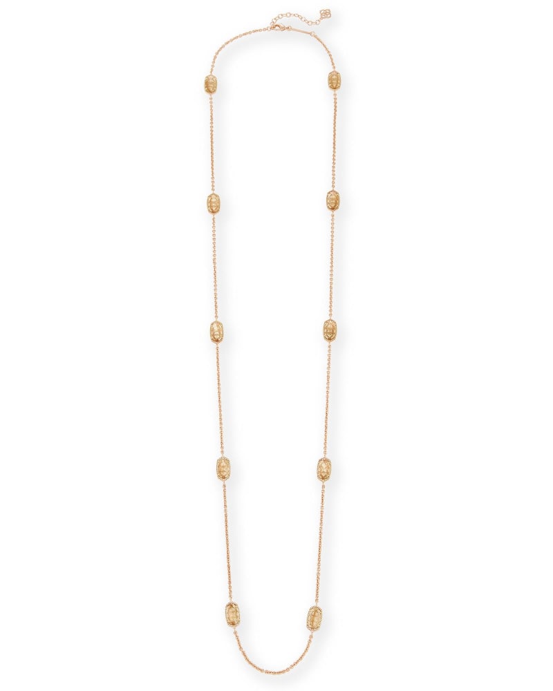 Kellie Long Necklace in Gold Dusted Glass image number 2