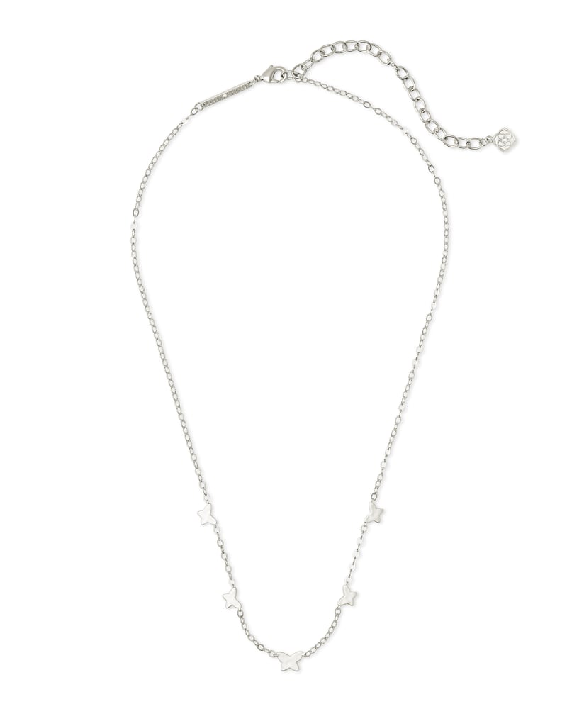 Lillia Butterfly Strand Necklace in Silver image number 2