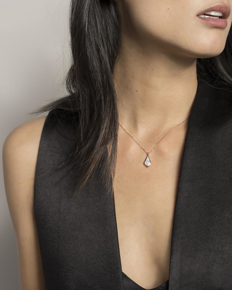 Lela Pendant Necklace in Pave Diamond and 14k Yellow Gold image number 3