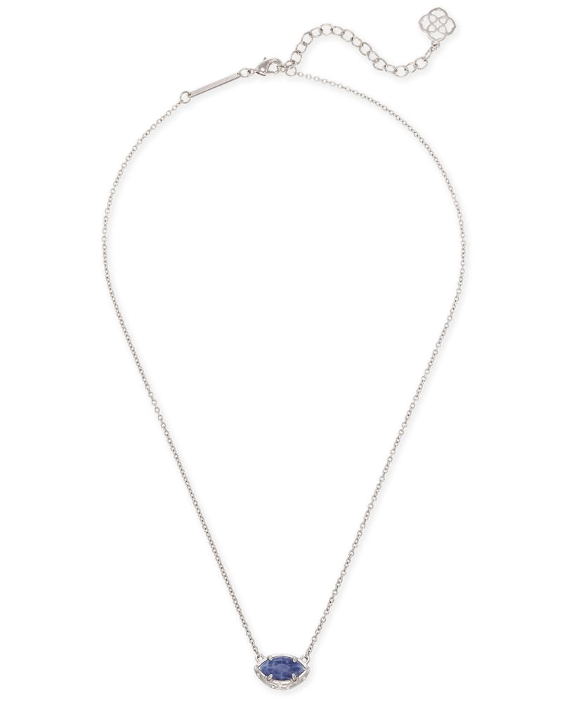 Mikka Pendant Necklace in Crackle Blue Agate image number 0