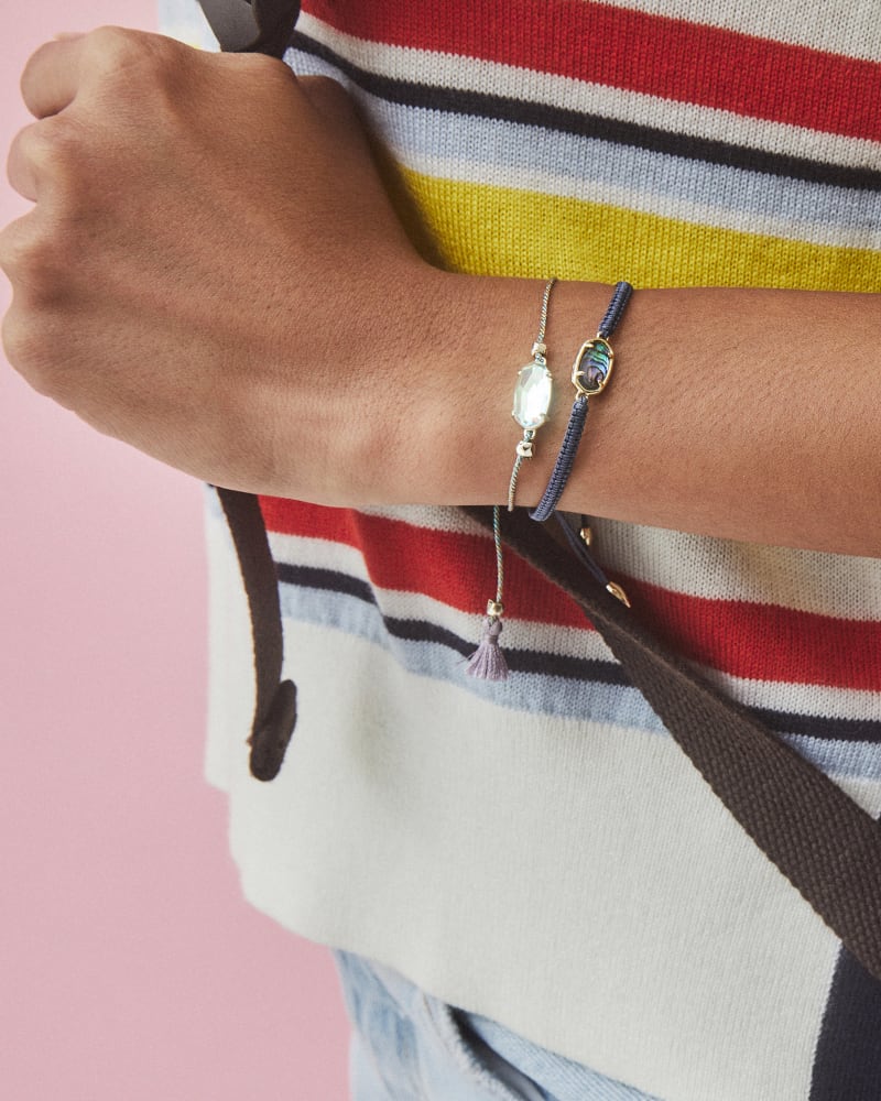 Everlyne Lilac Cord Friendship Bracelet in Lilac Abalone image number 1