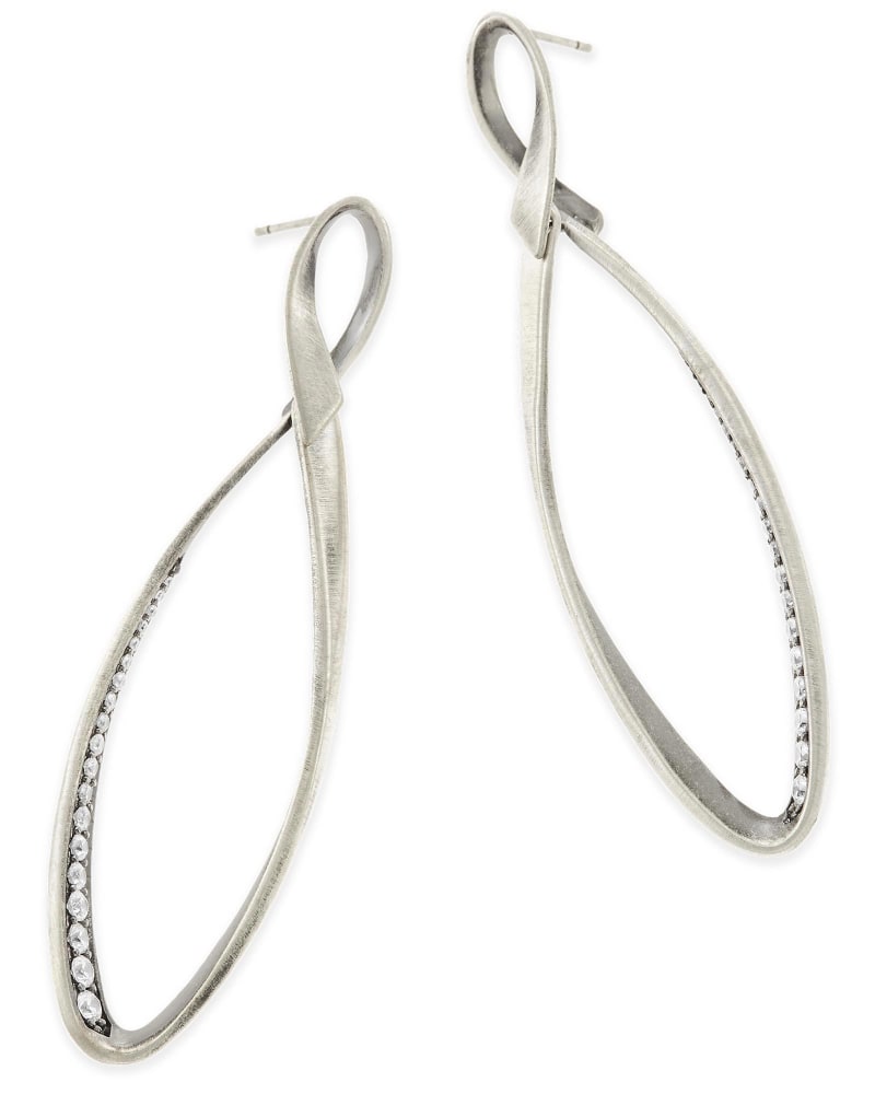 Raquel Statement Earrings in Antique Silver image number 0
