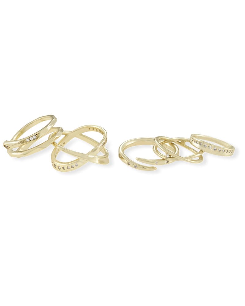 Robyn Ring Set in Gold image number 0