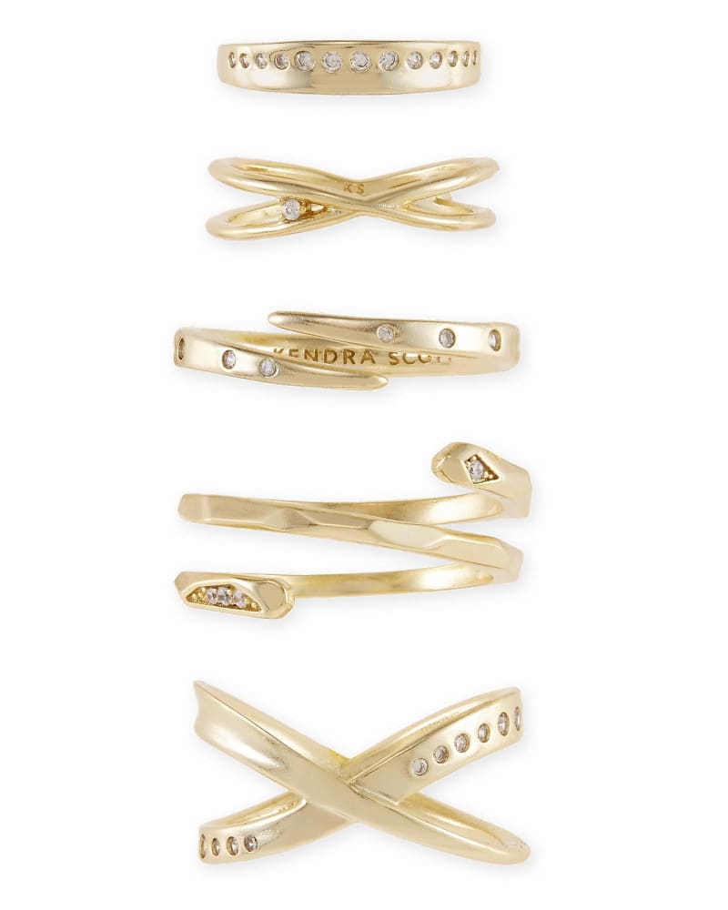 Robyn Ring Set in Gold image number 2