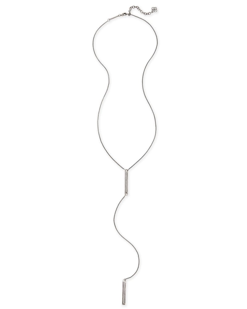 Shea Lariat Necklace in Antique Silver image number 0