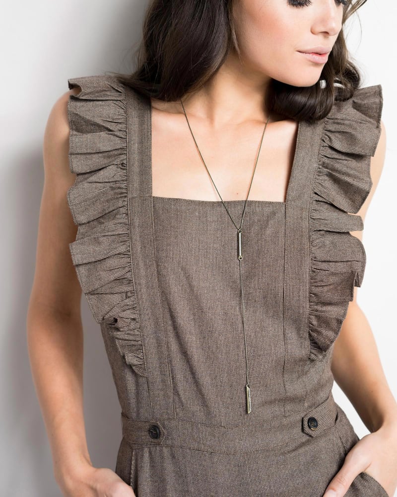Shea Lariat Necklace in Antique Silver image number 1