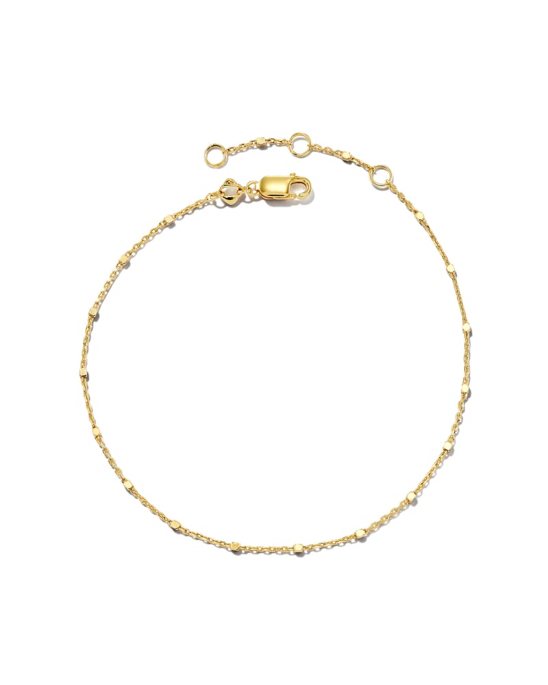 Single Satellite Chain Bracelet in 18k Yellow Gold Vermeil image number 0