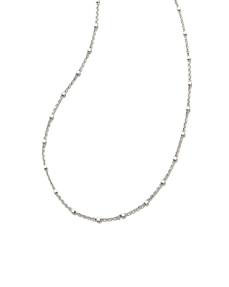 Single Satellite Chain Necklace in Sterling Silver image number 0