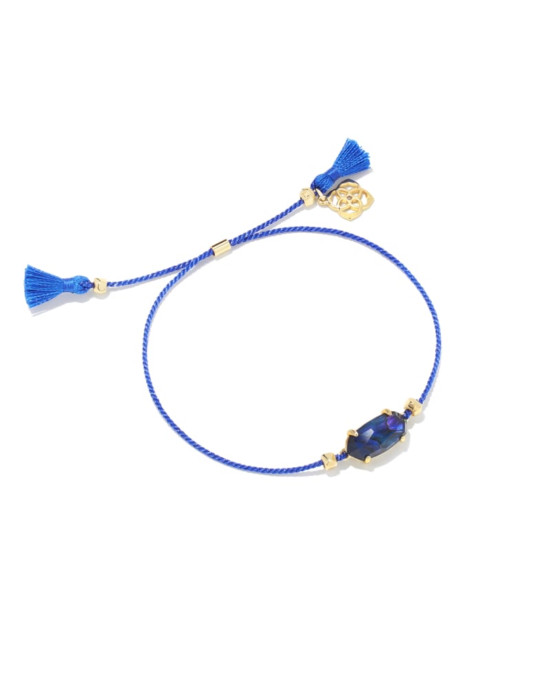 Everlyne Navy Cord Friendship Bracelet in Navy Abalone image number 0