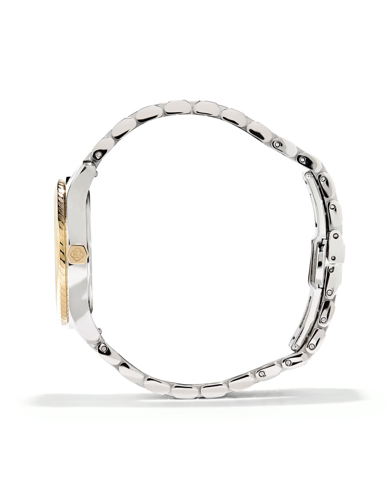 Alex Two Tone Stainless Steel 35mm Watch in Abalone image number 1
