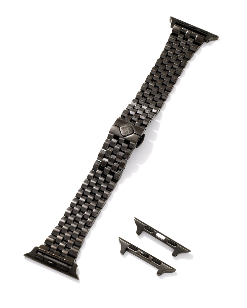 Alex 5 Link Watch Band in Black Stainless Steel image number 2