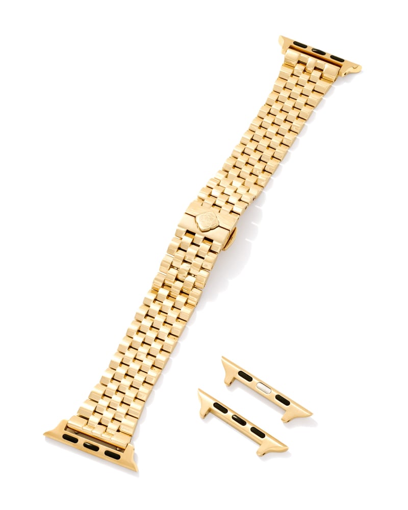 Alex 5 Link Watch Band in Gold Tone Stainless Steel image number 2