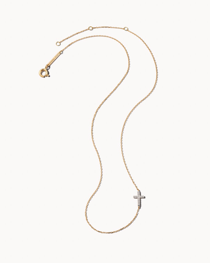 Cross Strand Necklace in 14k Yellow Gold image number 1