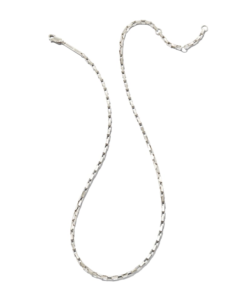 Box Chain Necklace in Sterling Silver image number 0