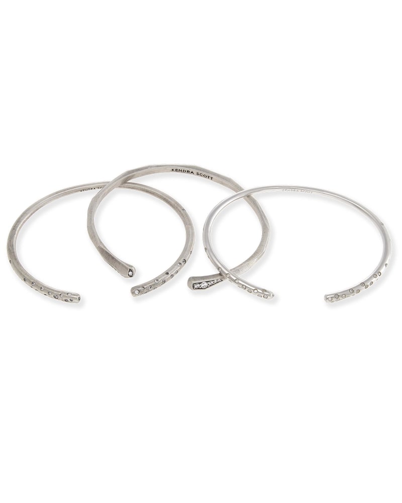 Zorte Pinch Bracelet Set in Silver Mixed Metals image number 3