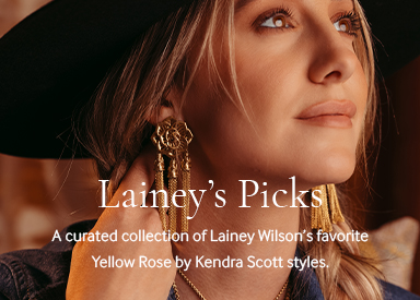 Lainey's Picks. A curated collection of Lainey Wilson's favorite Yellow Rose by Kendra Scott styles.