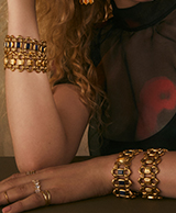 Elisa Gold Pendant Necklace in Iridescent Drusy