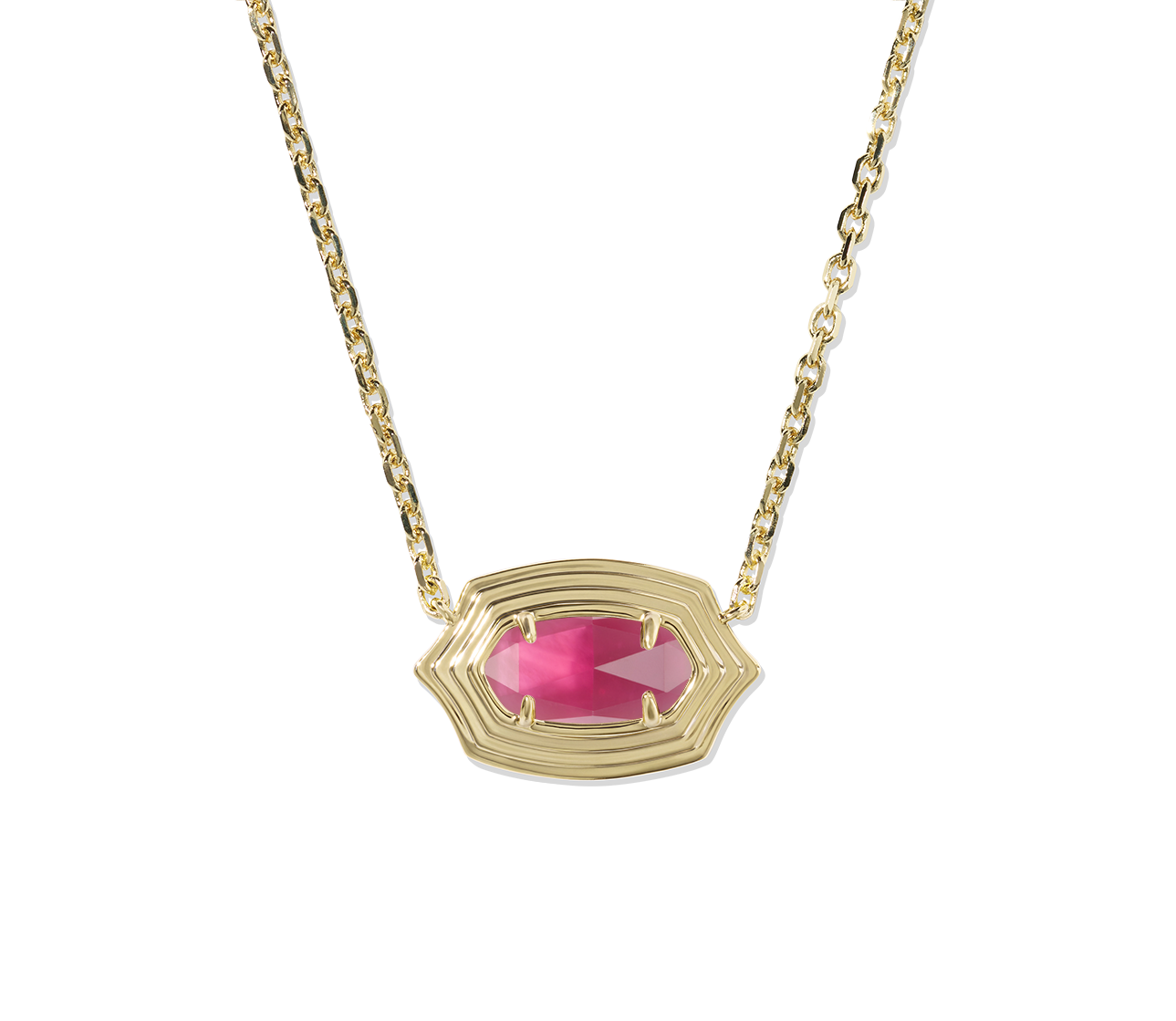 Kendra Scott Elisa Stepped Frame Short Pendant Necklace