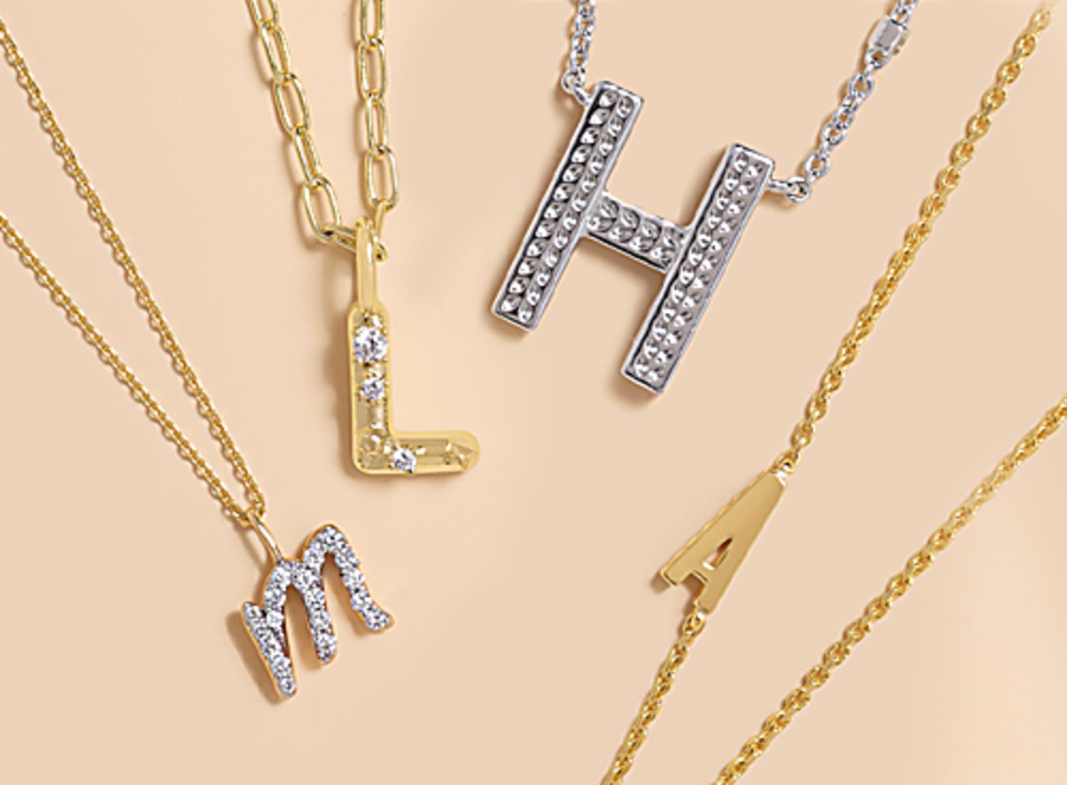 Image of initial necklaces