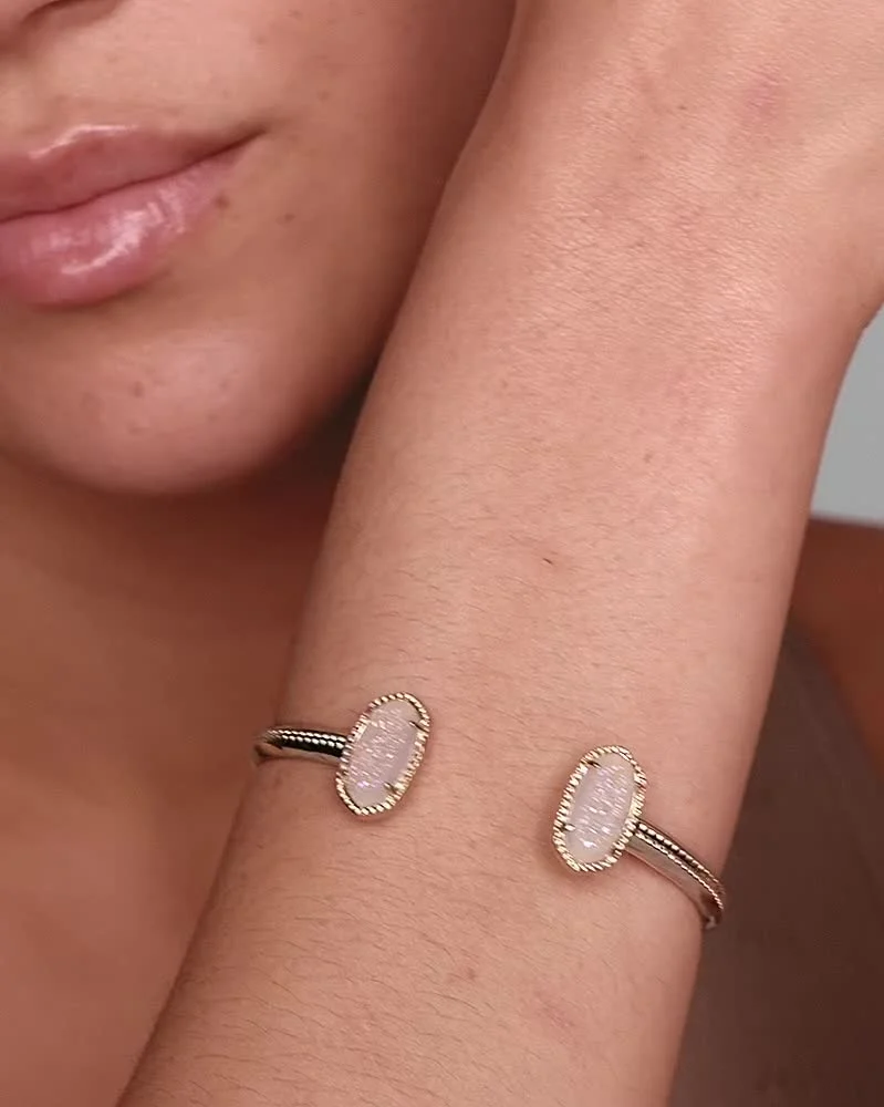 Elton Gold Cuff Bracelet in Iridescent Drusy Kendra Scott