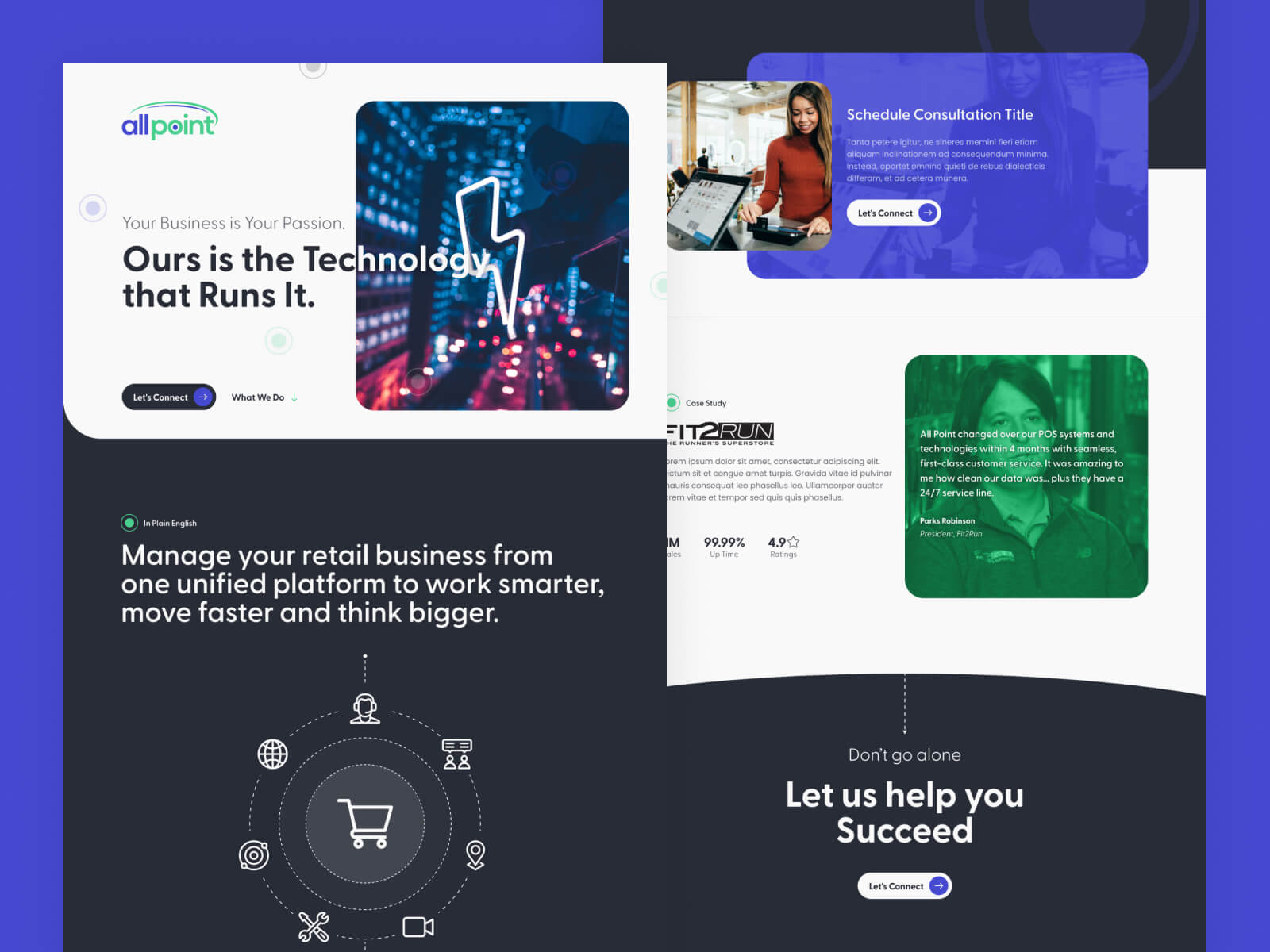 AllPoint Retail website preview