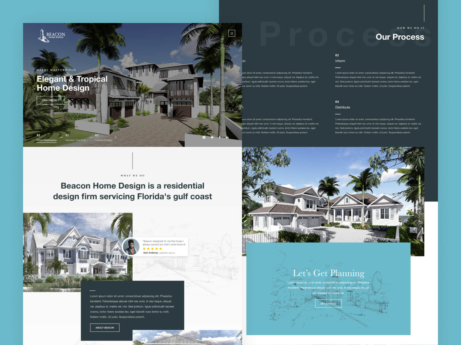 Beacon Home Design website preview