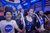 Visitors enjoying the Shuttle Launch Experience