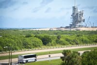 View of the rocket launch pad