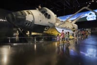 Atlantis space shuttle on display