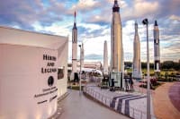 View of the rocket garden