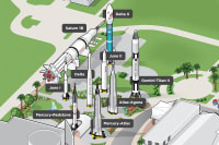 Rocket garden map with rocket labels