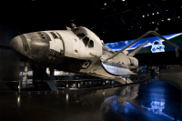 Space shuttle Atlantis on display at the Kennedy Space Center