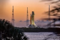 Rocket at the launch platform