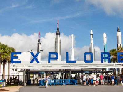 View of the EXPLORE front gates