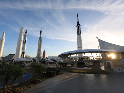 Exterior of the Kennedy Space Center Visitor Complex