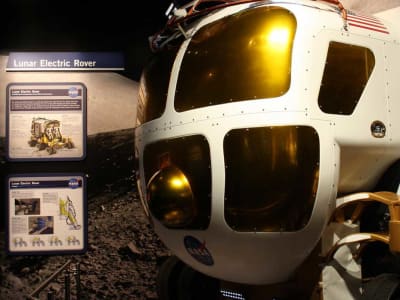 Lunar electric rover on display