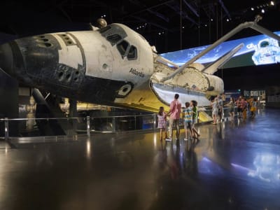 Atlantis space shuttle on display