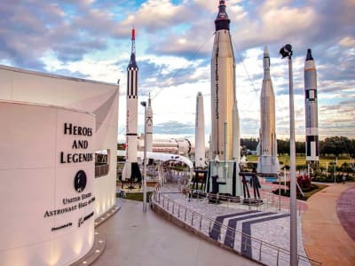 View of the rocket garden
