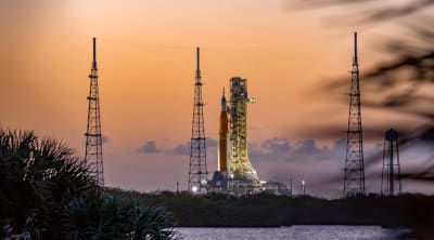 Rocket at the launch platform
