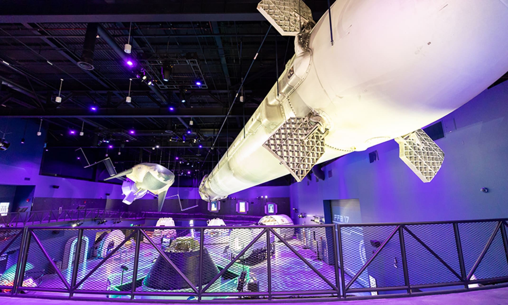 SpaceX booster on display