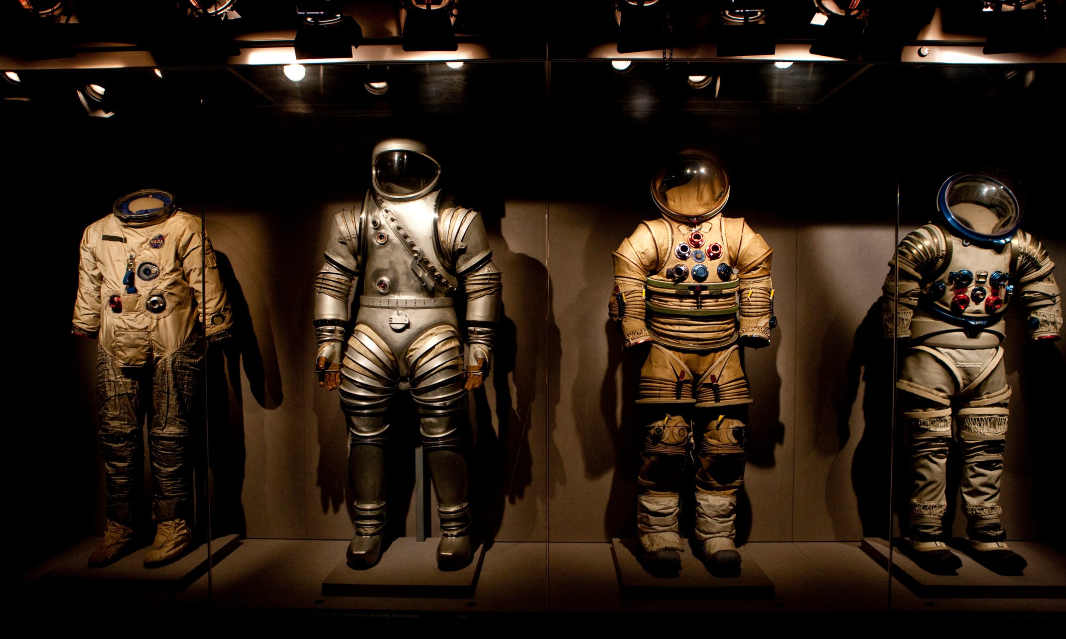 Space suits through time in the Apollo Treasures Gallery