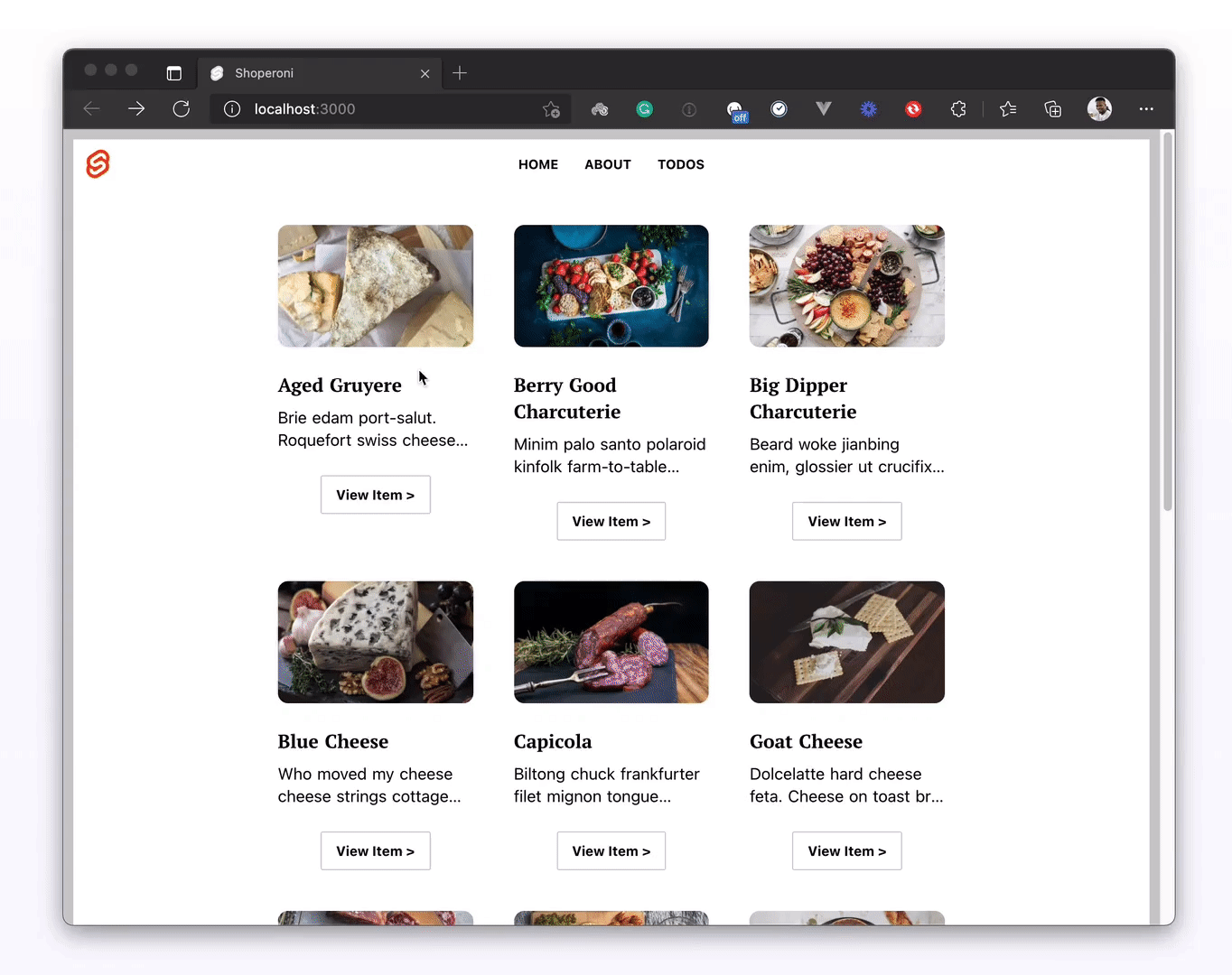 product details page demo