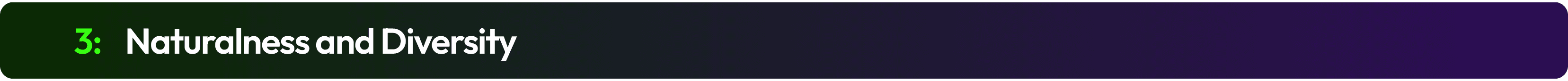 3: Naturalness and Diversity